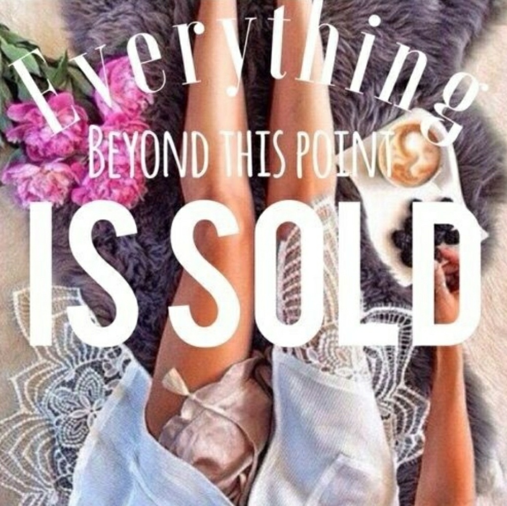 ALL ITEMS SOLD BEYOND THIS POINT